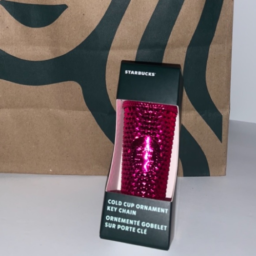 Starbucks Bling Studded Cup Keychain